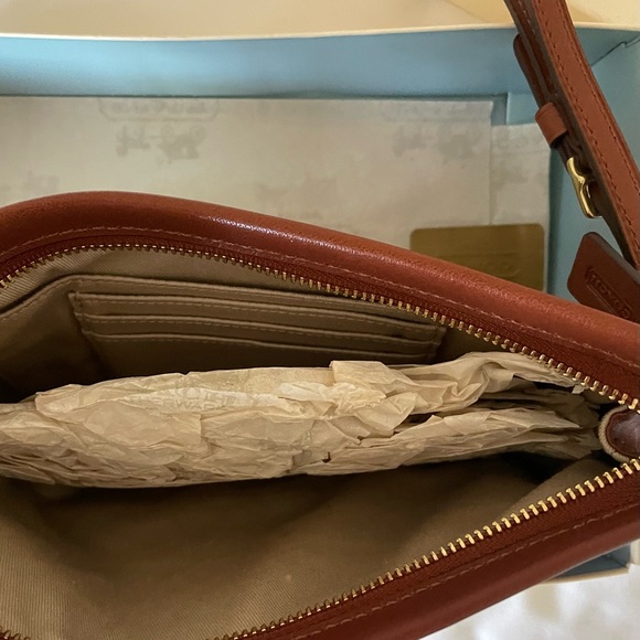 Coach Brown Leather Wristlet - Picture 7 of 8
